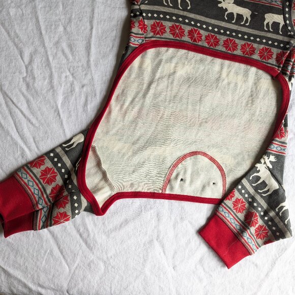 NWT LAZY ONE Dog pjs, doggy pyjamas size L moose print onsie - Picture 5 of 8